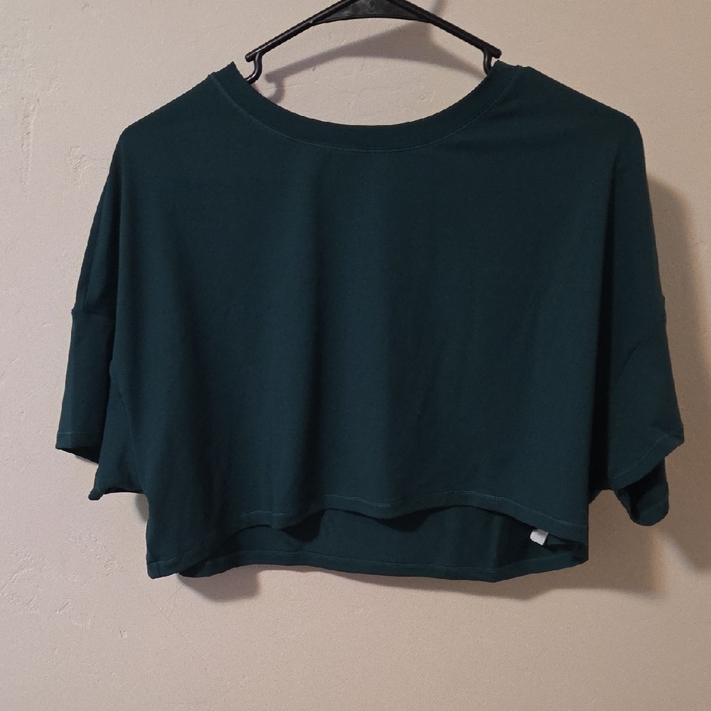 Dark Green Women's Halara Crop Top